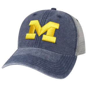 Michigan Wolverines Navy/Grey Dashboard Trucker Hat
