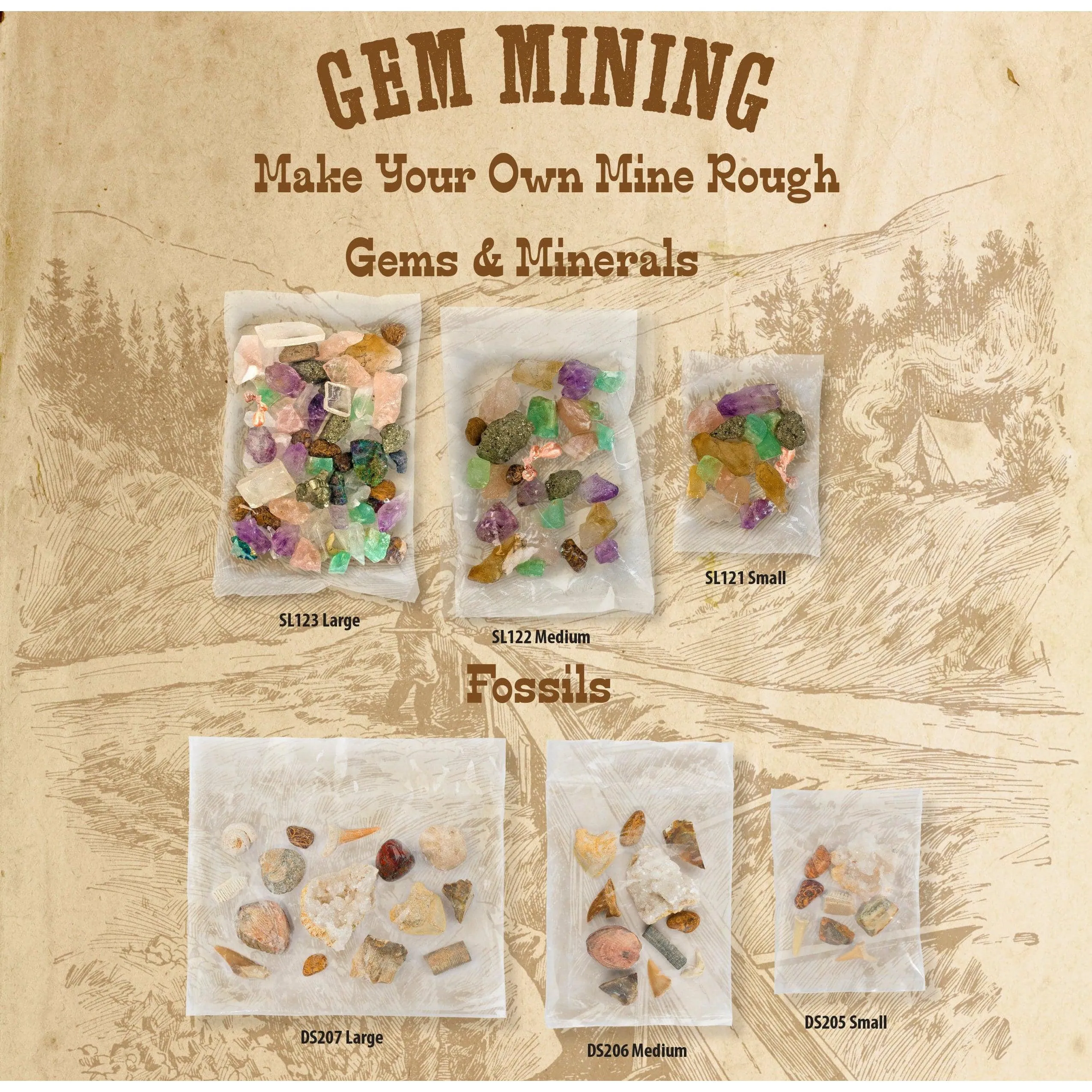 Mine Rough - Fossils Bag - Medium