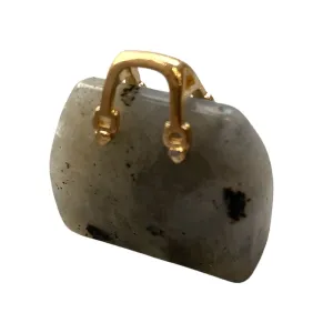 Mini Crystal Handbags, 2-2.5cm, Labradorite