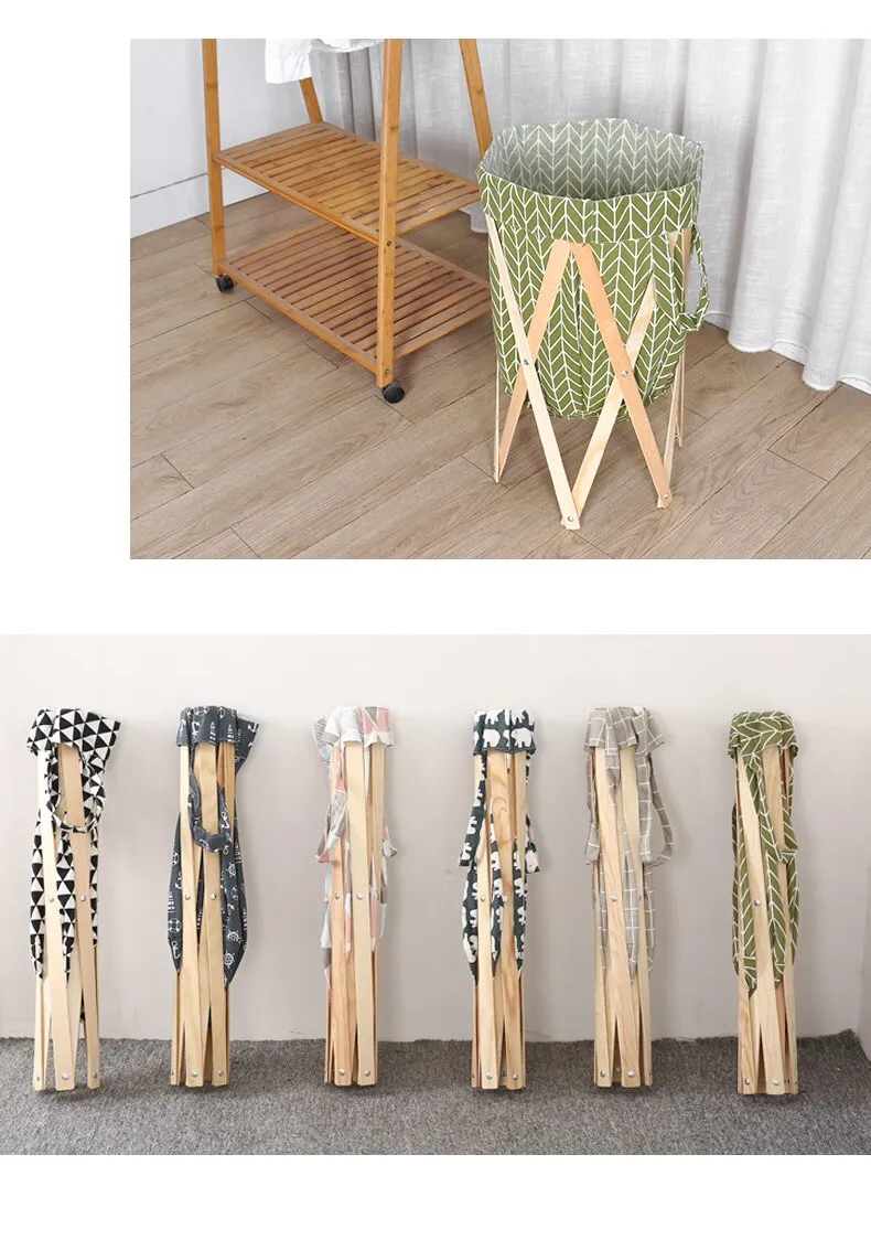 Modern Simple Foldable Creative Large Foldable Laundry Basket