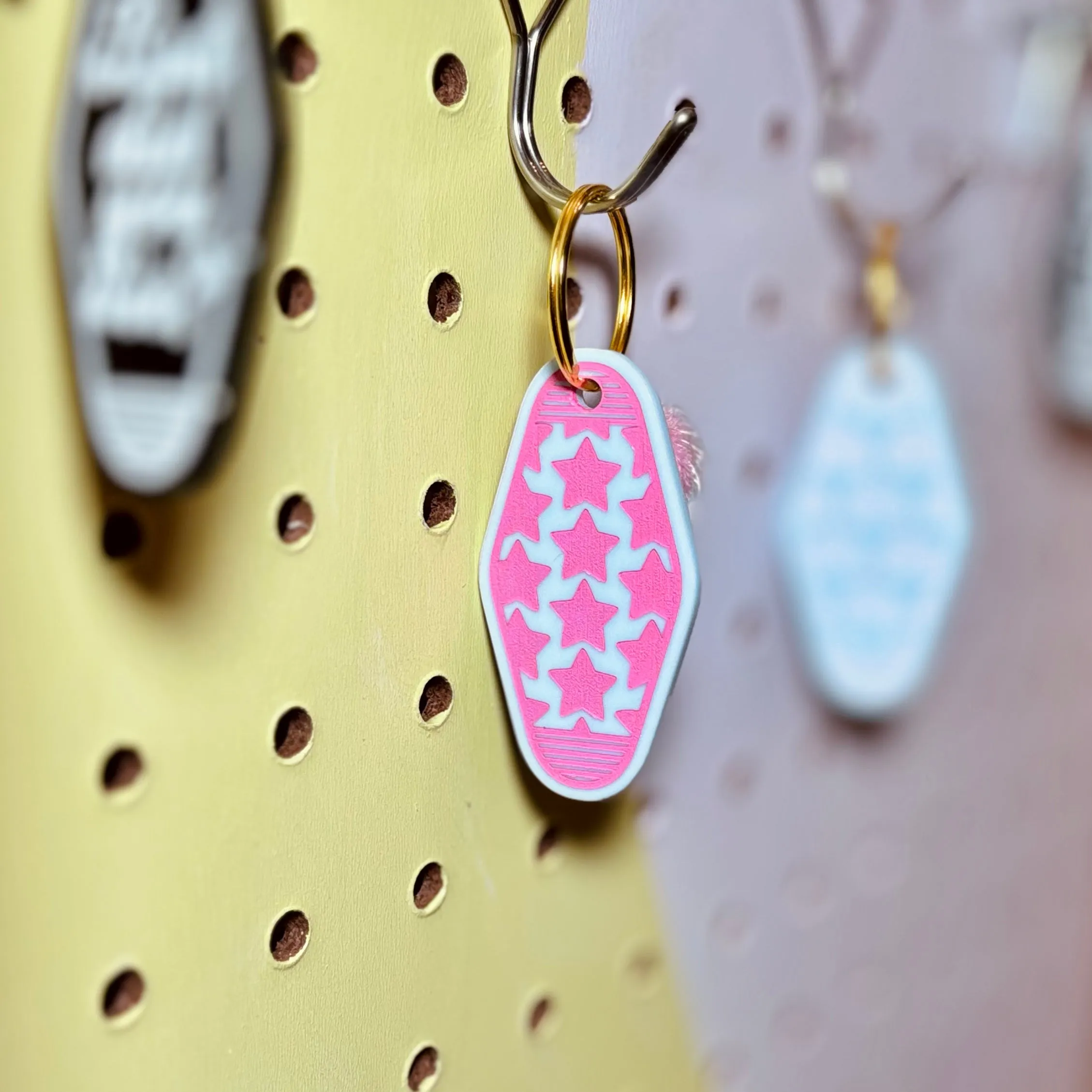 Motel KEYCHAINZ - “Cornflower Blue” Acrylic Keychains