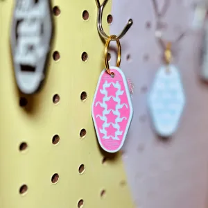 Motel KEYCHAINZ - “Cornflower Blue” Acrylic Keychains