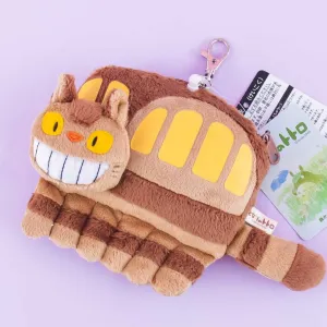 My Neighbor Totoro Plushie Card Case & Charm - Catbus