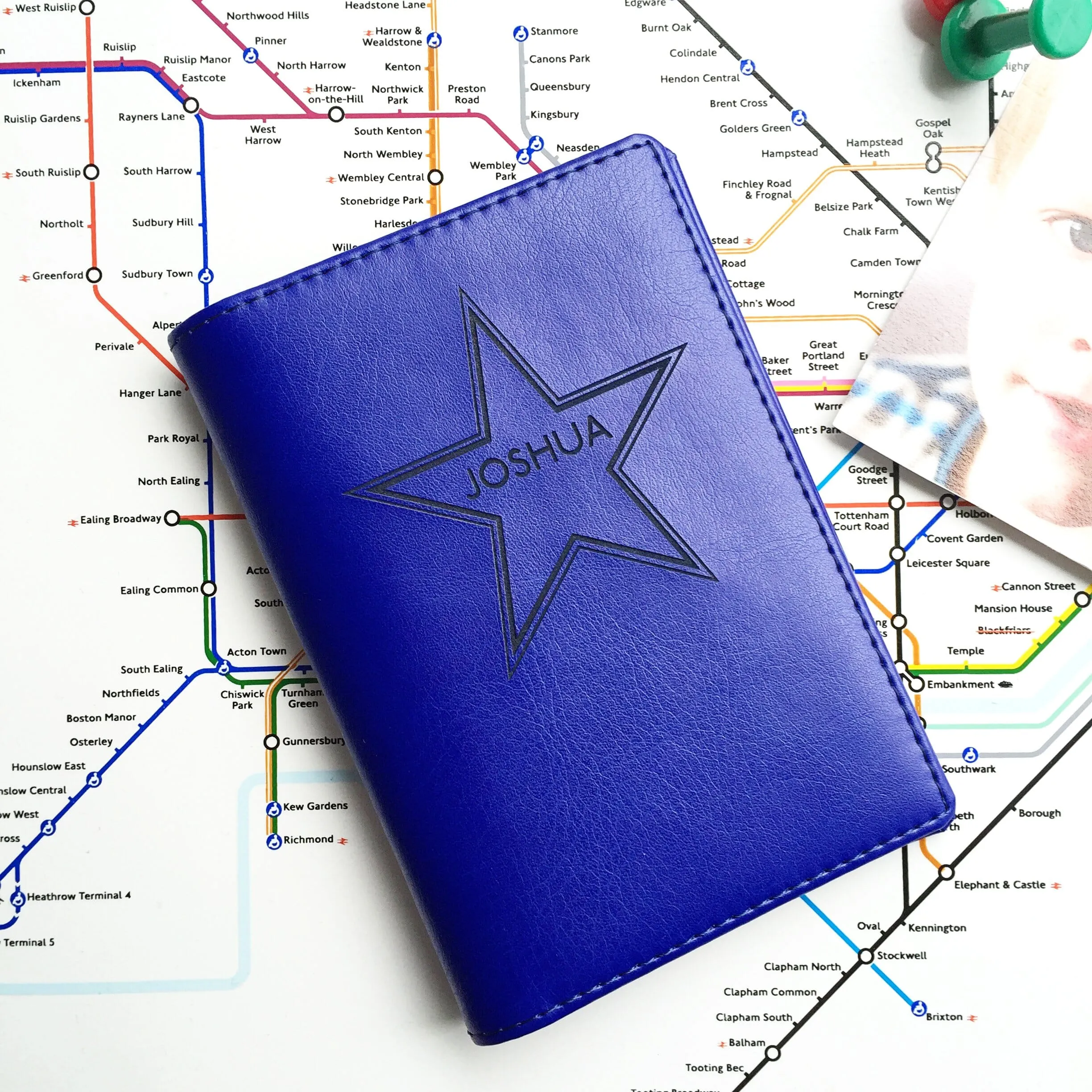 Name In Star Passport Wallet Holder