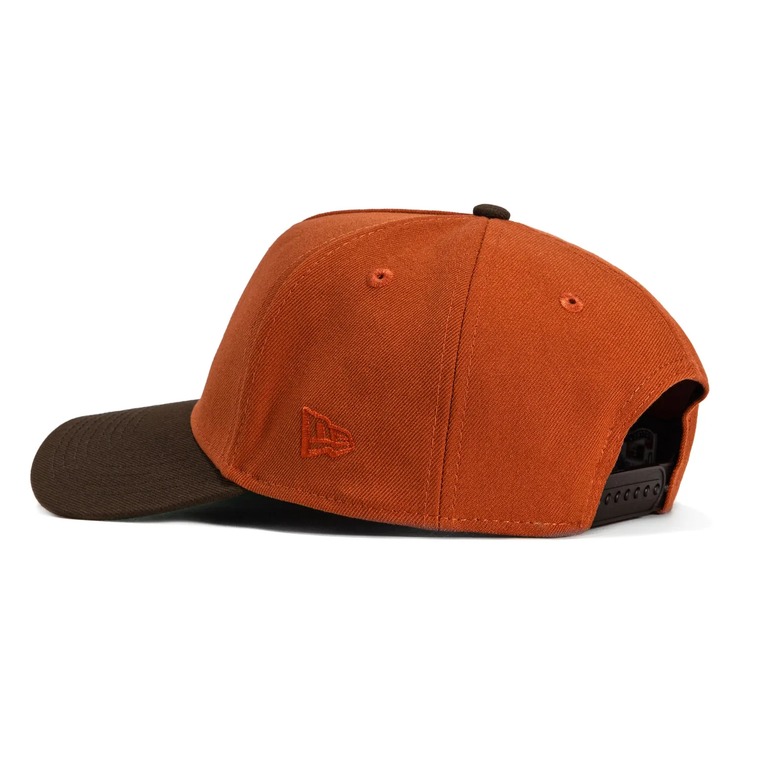 New Era 9Forty A-Frame Campfire Pack Houston Astros 2017 World Series Patch Snapback Hat - Burnt Orange, Brown