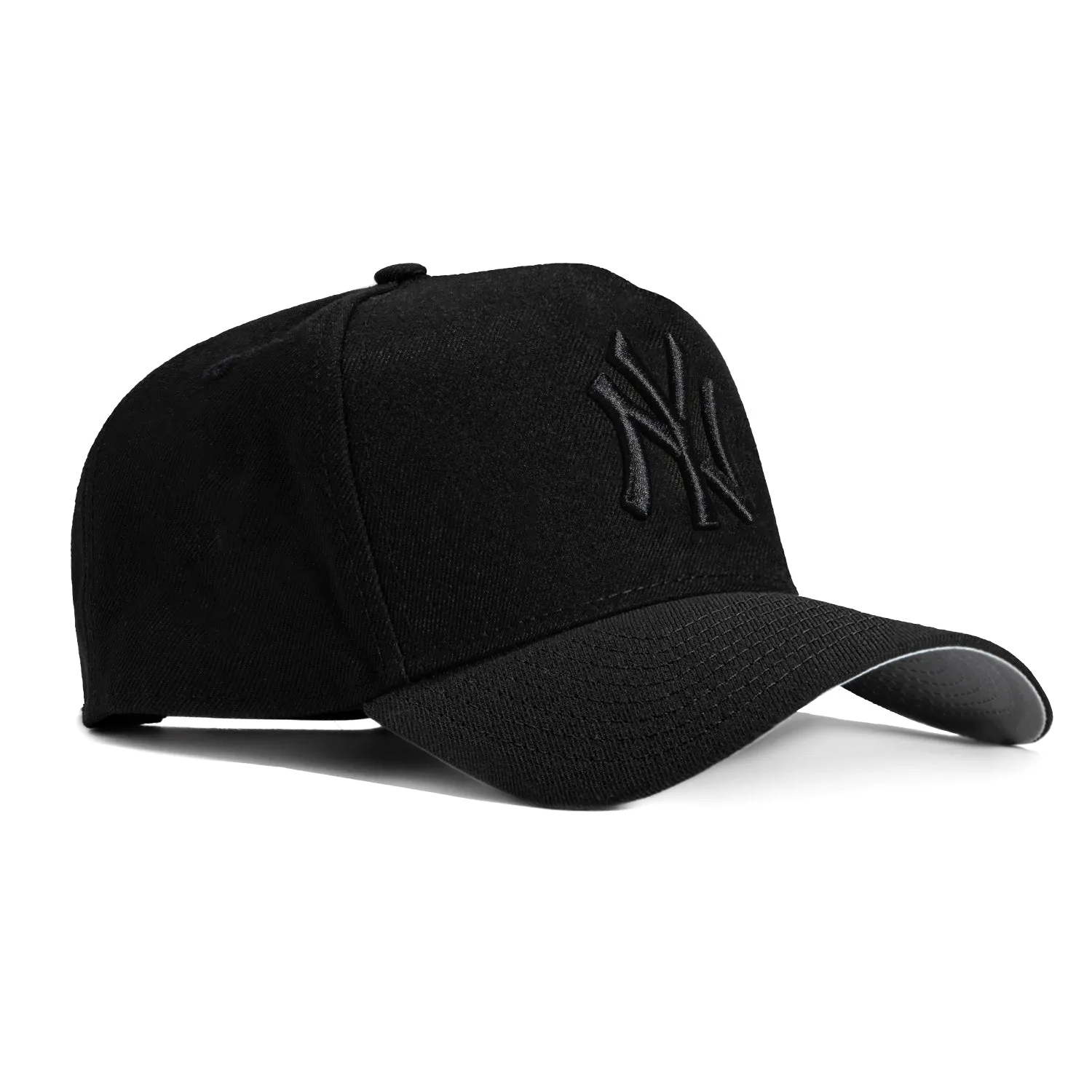 New Era 9Forty A-Frame New York Yankees Snapback Hat - Black, Black