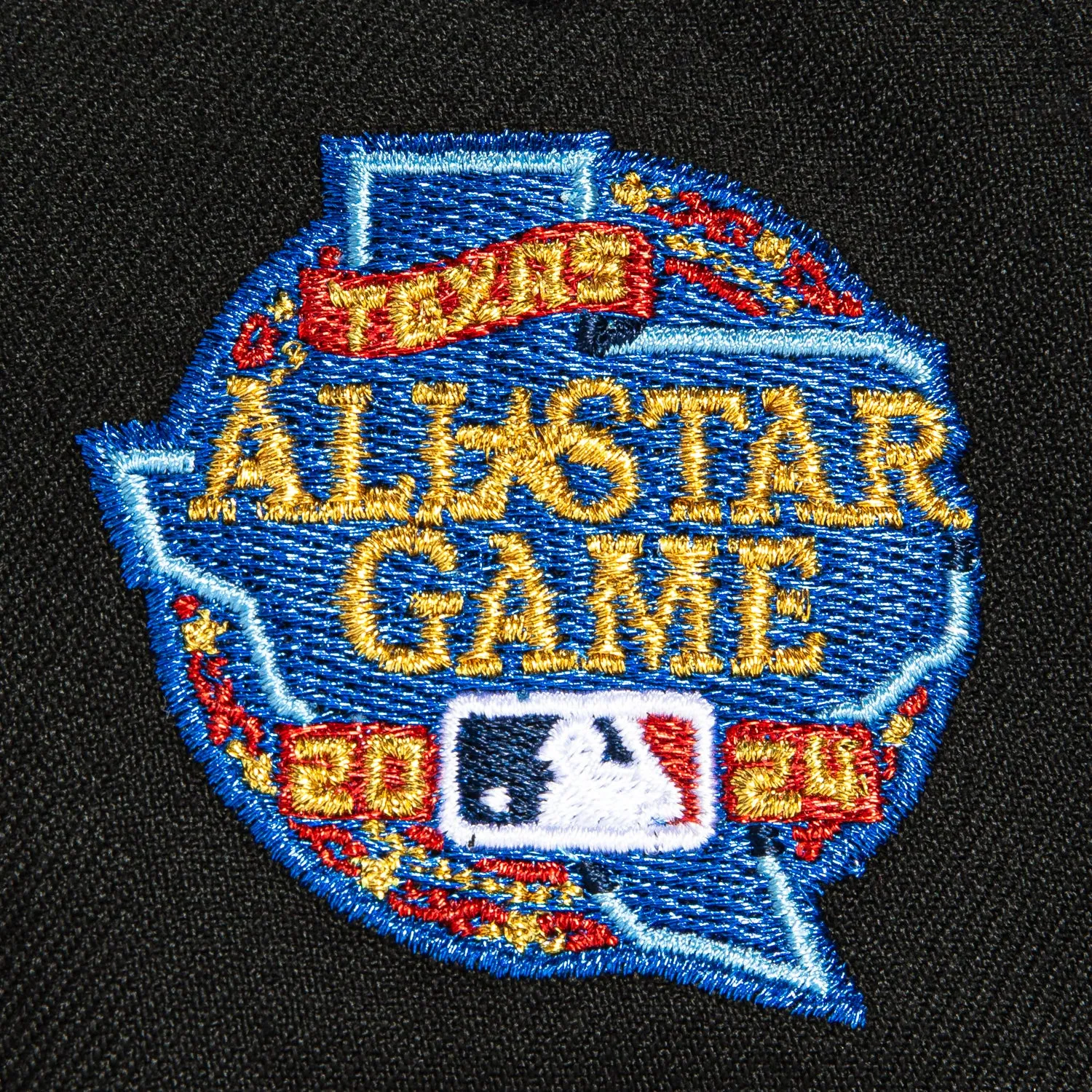 New Era 9Forty A-Frame Texas Rangers 2024 All Star Game Patch Snapback Hat - Black