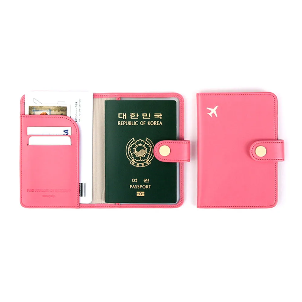 New RFID anti-degaussing short passport holder
