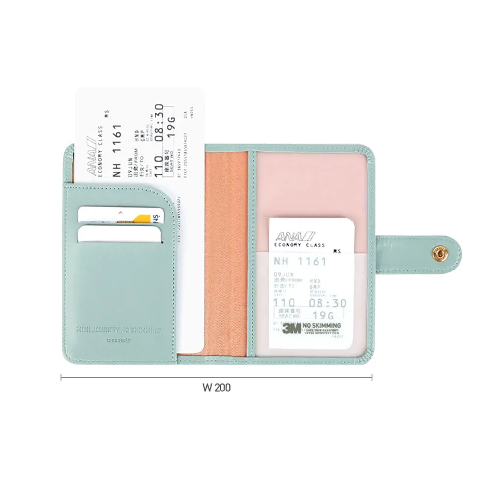 New RFID anti-degaussing short passport holder