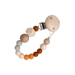 One.Chew.Three Silicone Dummy Holder Clip - Ombre