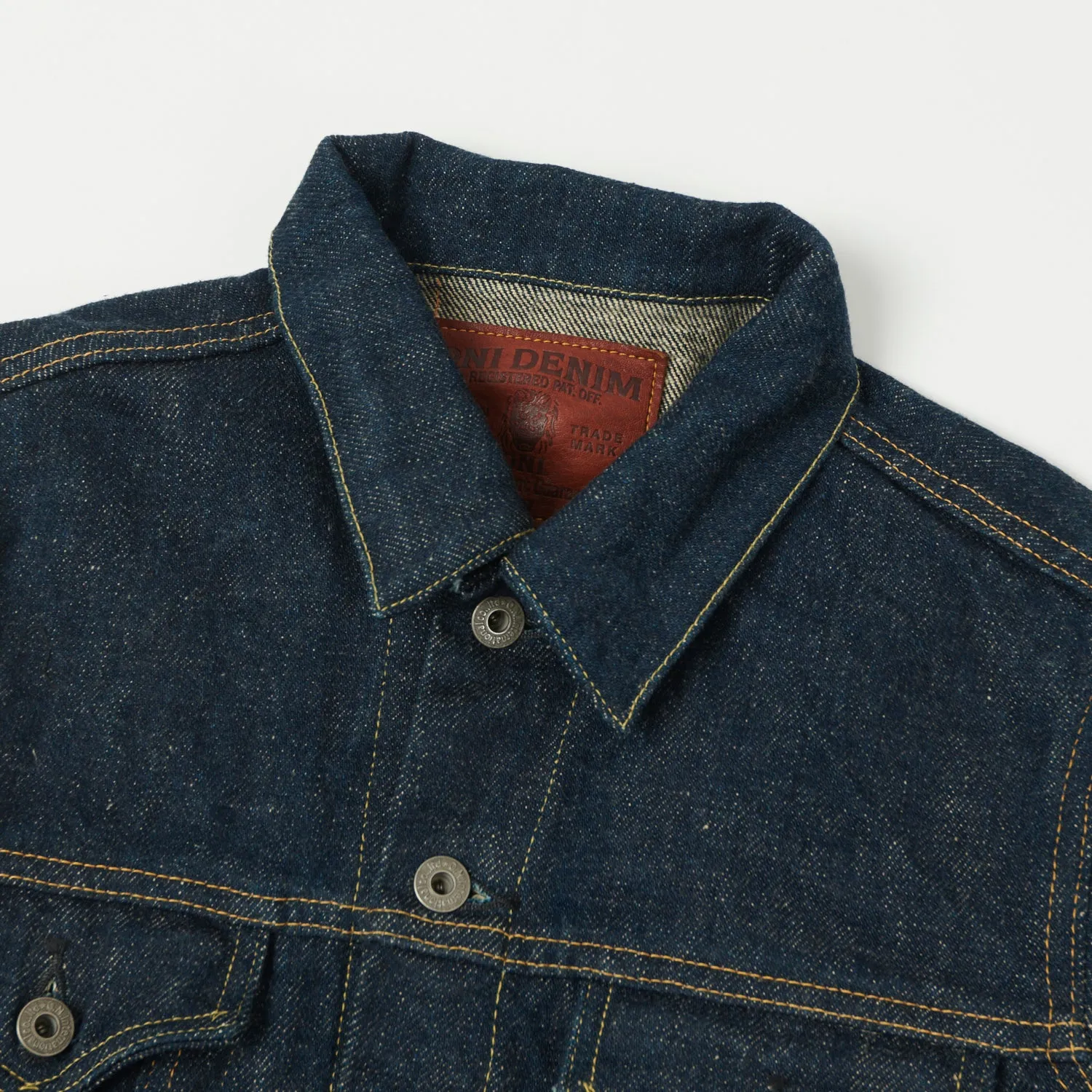 ONI 02527P-KABEG 'Secret Denim Kabuki Beige' Type-III Pocket Denim Jacket - Rinsed