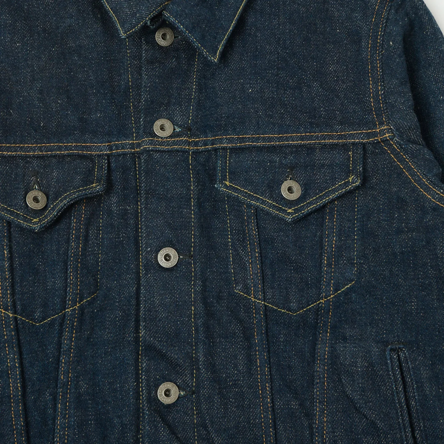 ONI 02527P-KABEG 'Secret Denim Kabuki Beige' Type-III Pocket Denim Jacket - Rinsed