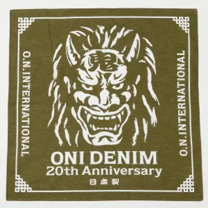ONI Denim 20th Anniversary Bandana - Olive