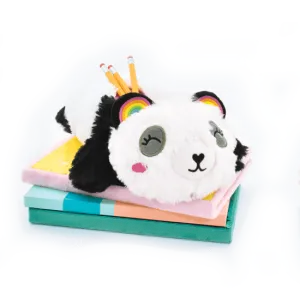 Panda Furry Pencil Case