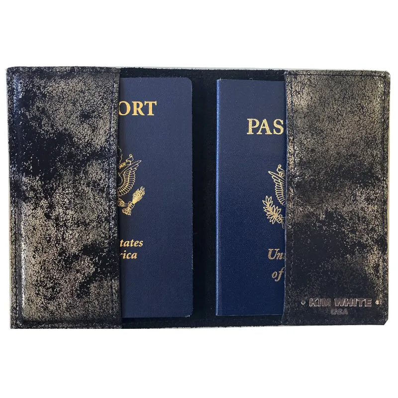 Passport Holder - Smoky Black Metallic