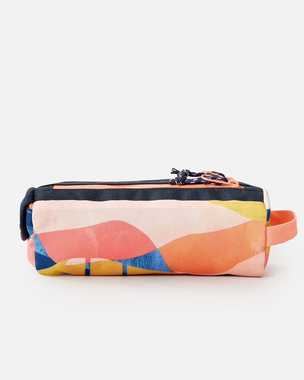 Pencil Case in Navy & Peach