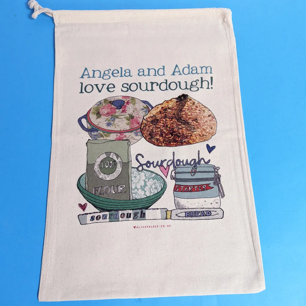 Personalised Bread Storage Bag