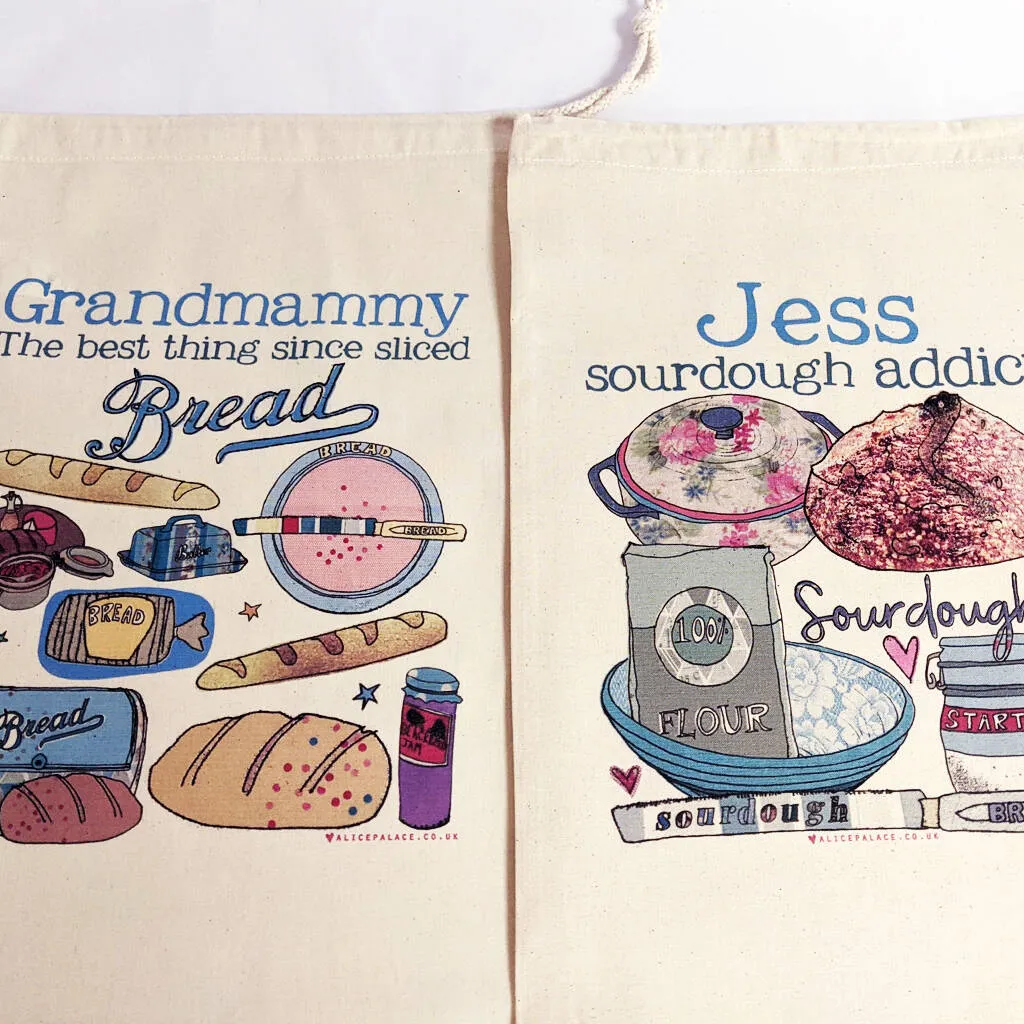 Personalised Bread Storage Bag
