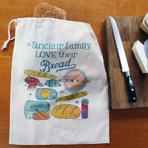 Personalised Bread Storage Bag