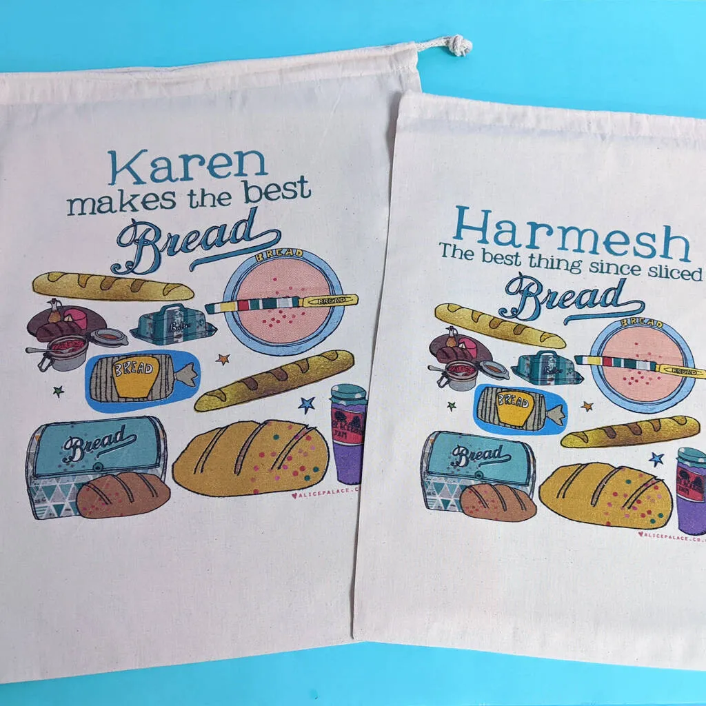 Personalised Bread Storage Bag