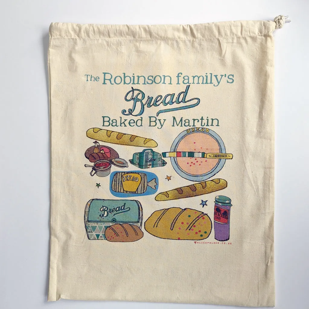 Personalised Bread Storage Bag