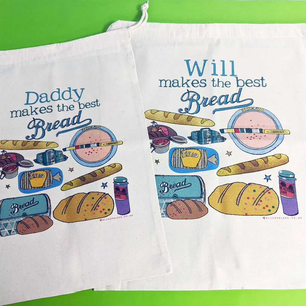 Personalised Bread Storage Bag