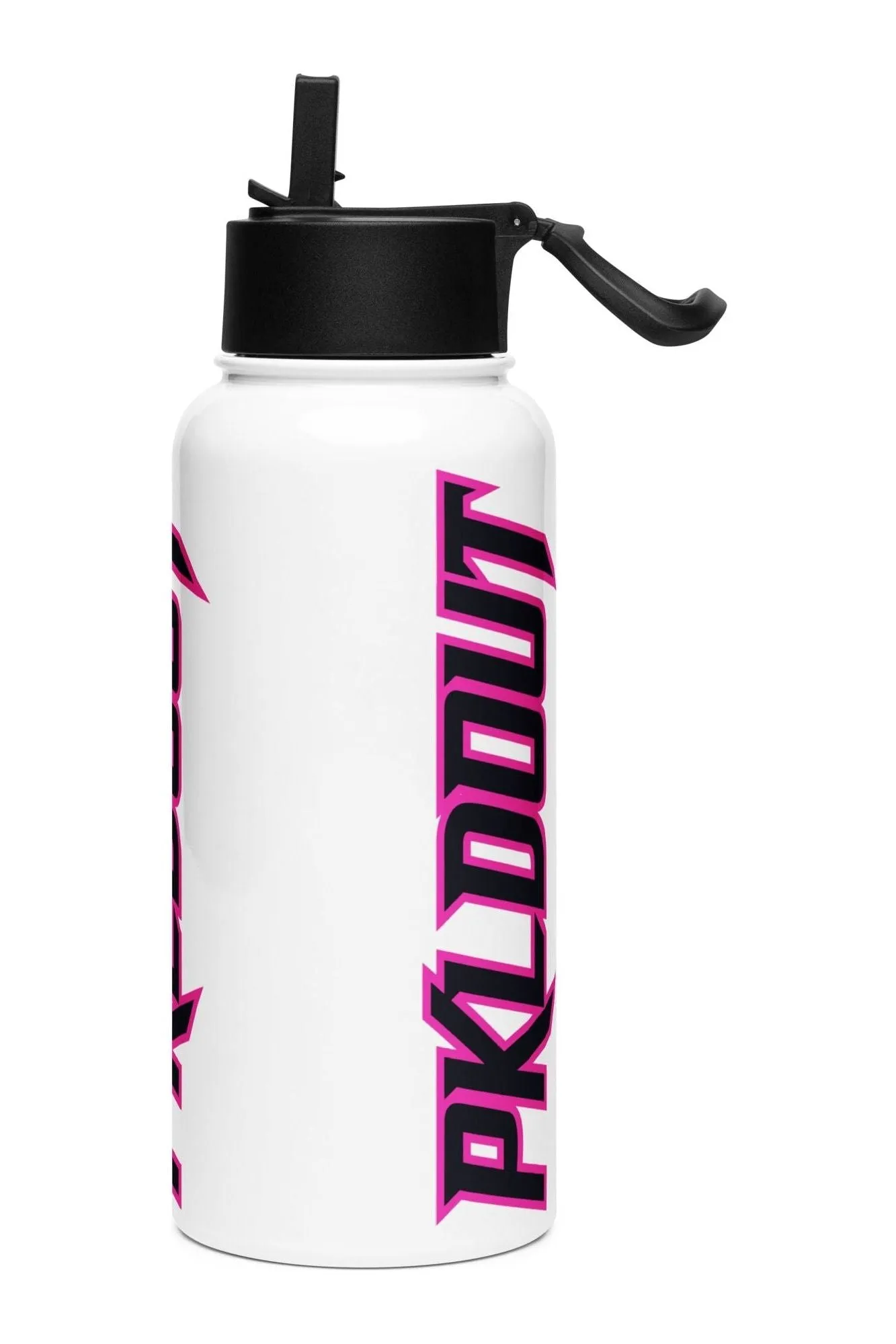 PkldOut Stainless steel water bottle with a straw lid