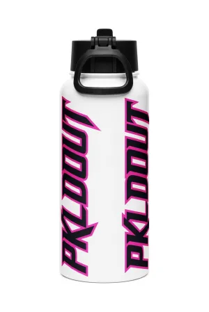 PkldOut Stainless steel water bottle with a straw lid