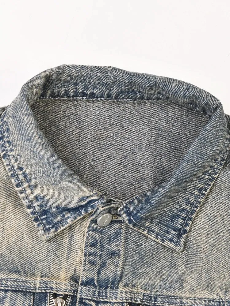 Pre Order:  Shaped Shoulders Denim Jacket
