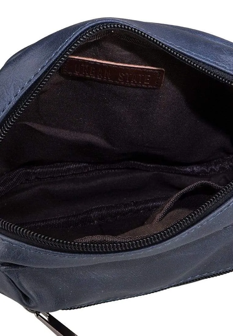 Pu Flight Mini Crossbody Bag - Navy