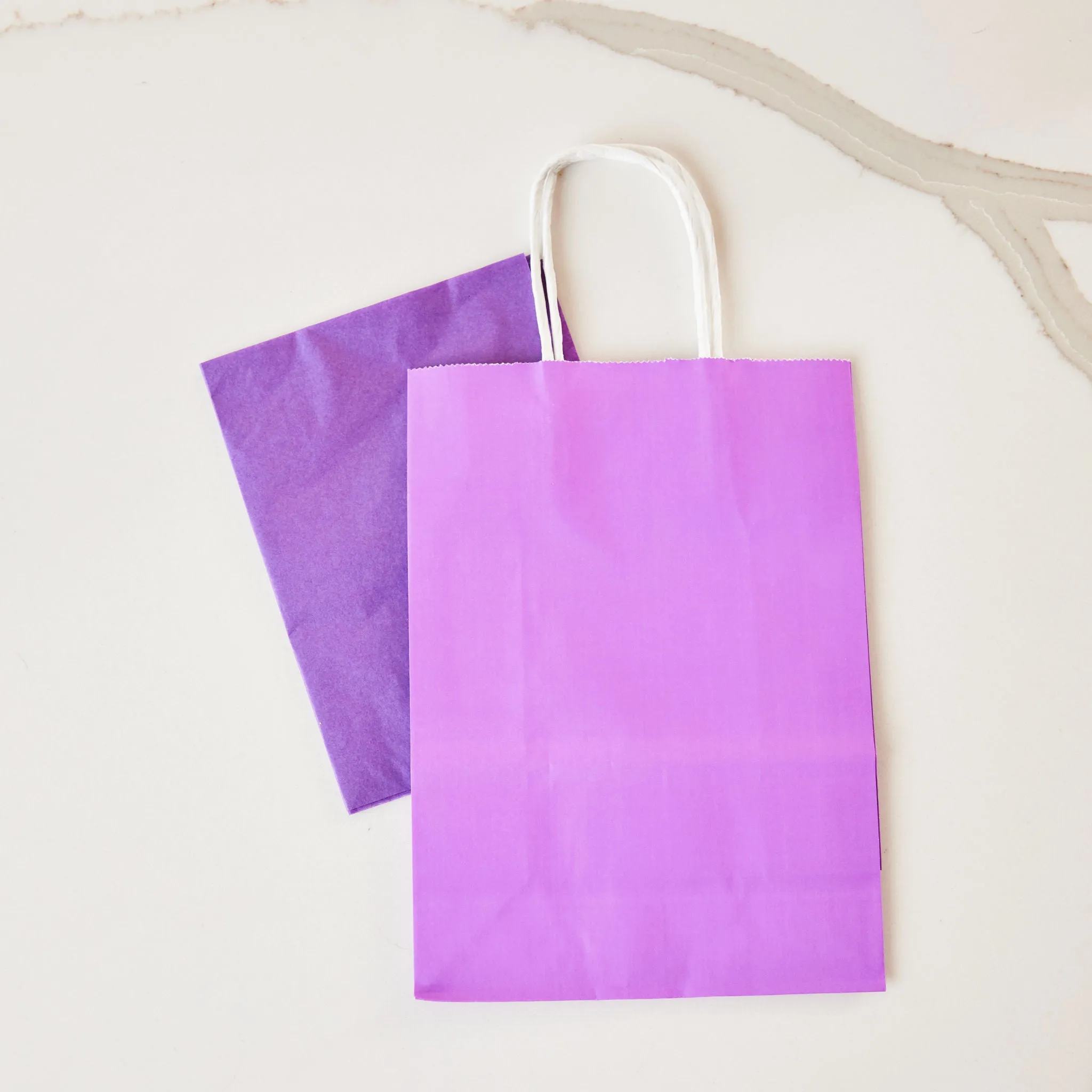 Purple Gift Bag with Handle