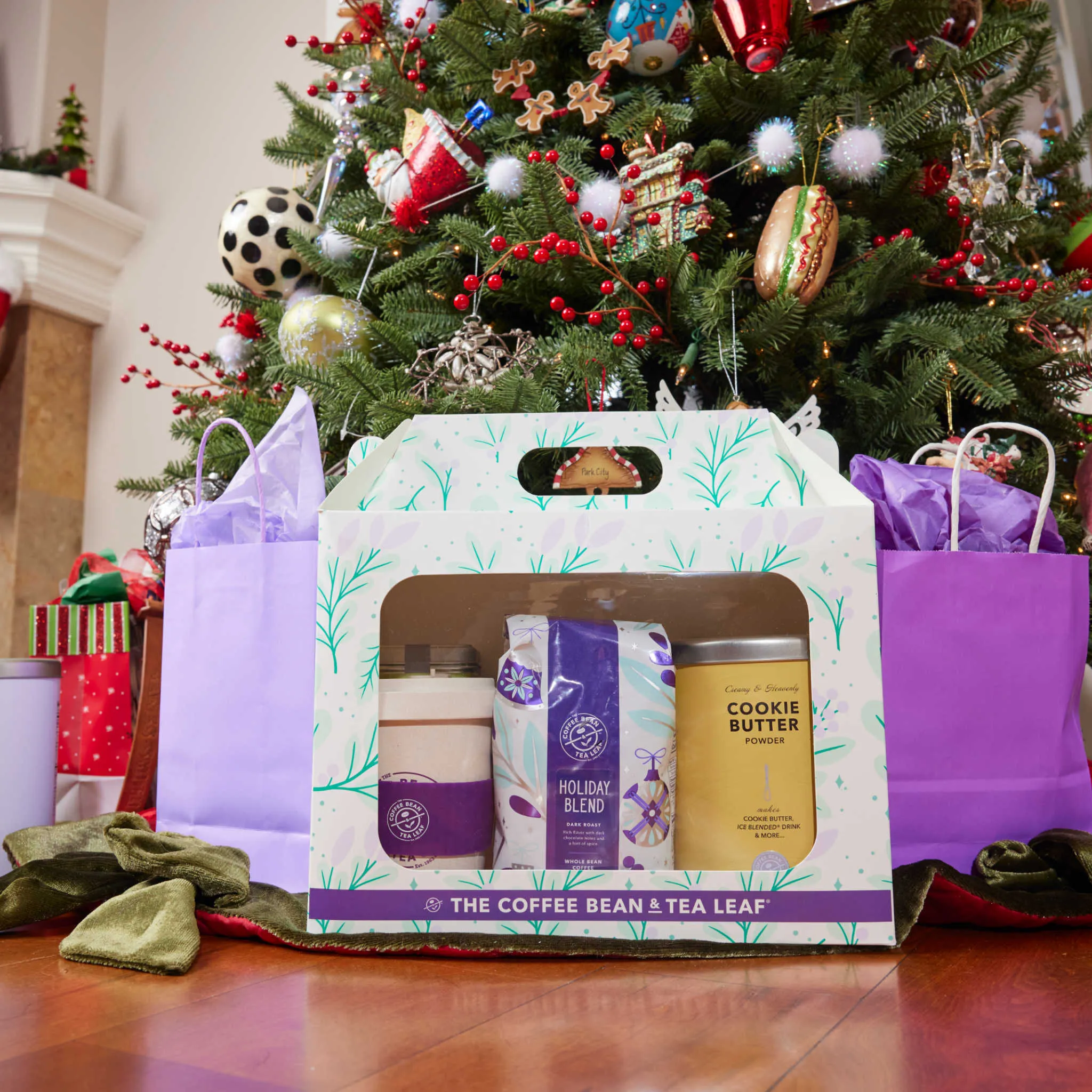 Purple Gift Bag with Handle