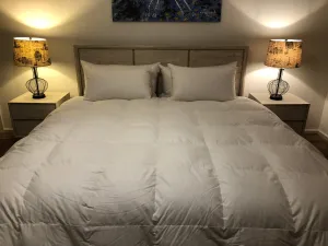 Queen Size Quilt Baffle Boxed 95% White Polish Mother Goose Down 5 Blanket Warmth 900 Fill Power