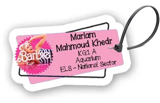 ""Barbie" School labels packs