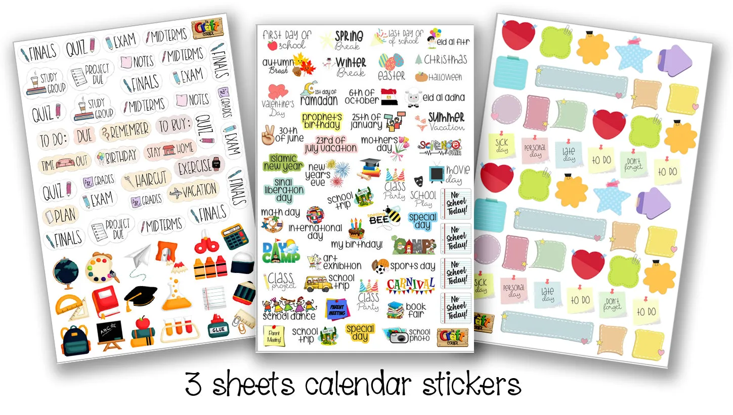 ""Barbie" School labels packs