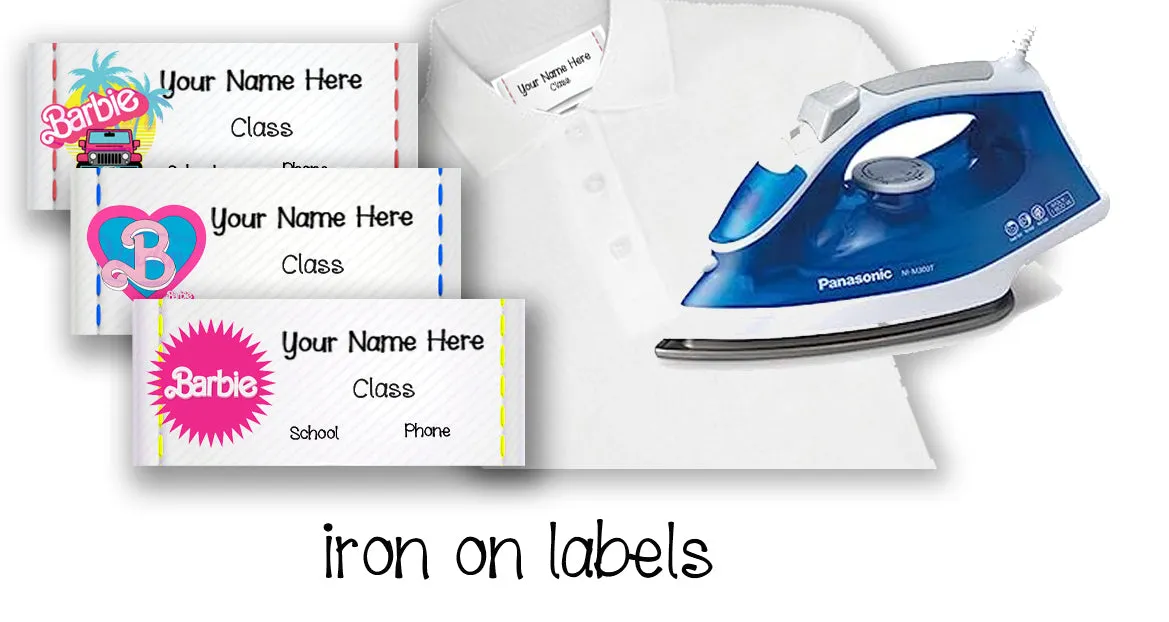 ""Barbie" School labels packs