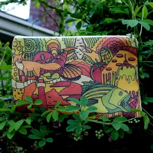 "Summers in New Jersey" clutch bag