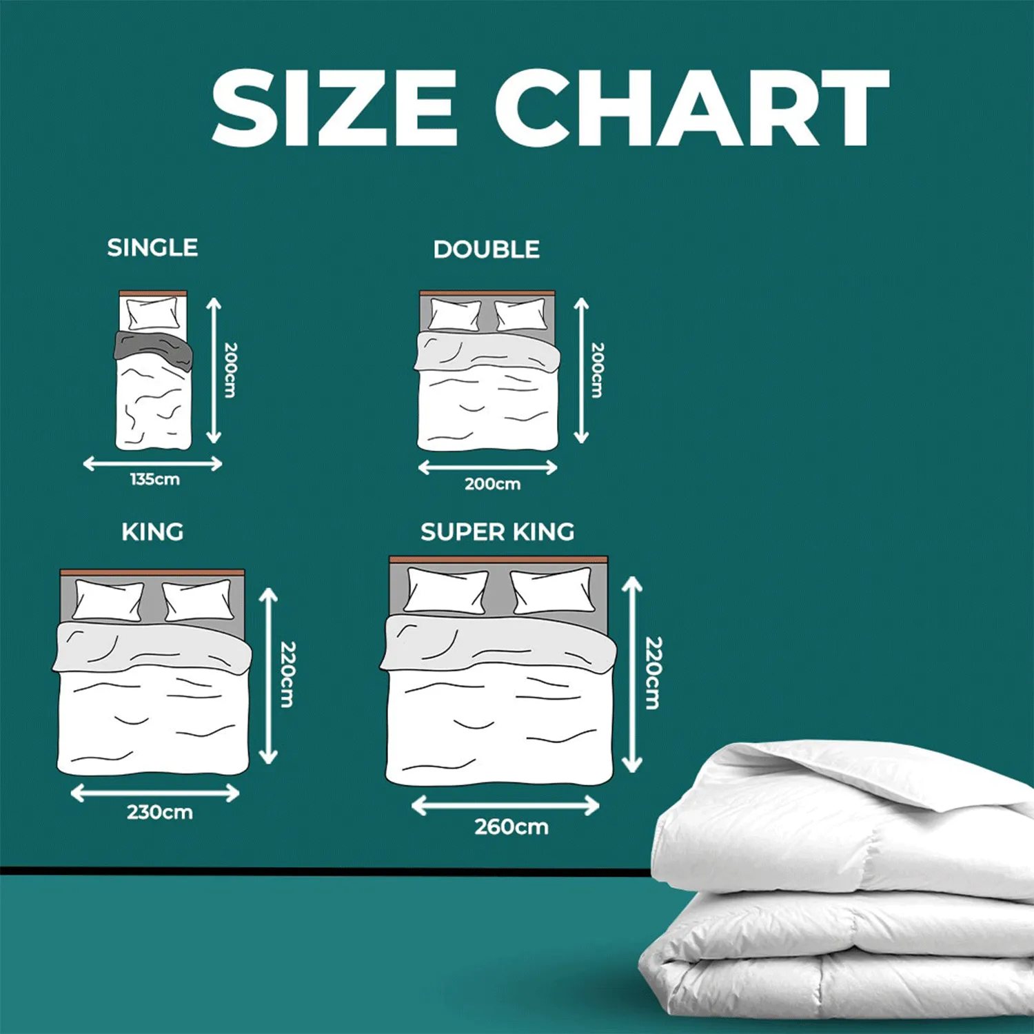 Raymat™ Luxurious Microfibre Duvet - Super King