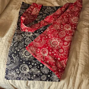 Red & Indigo Tote Bag