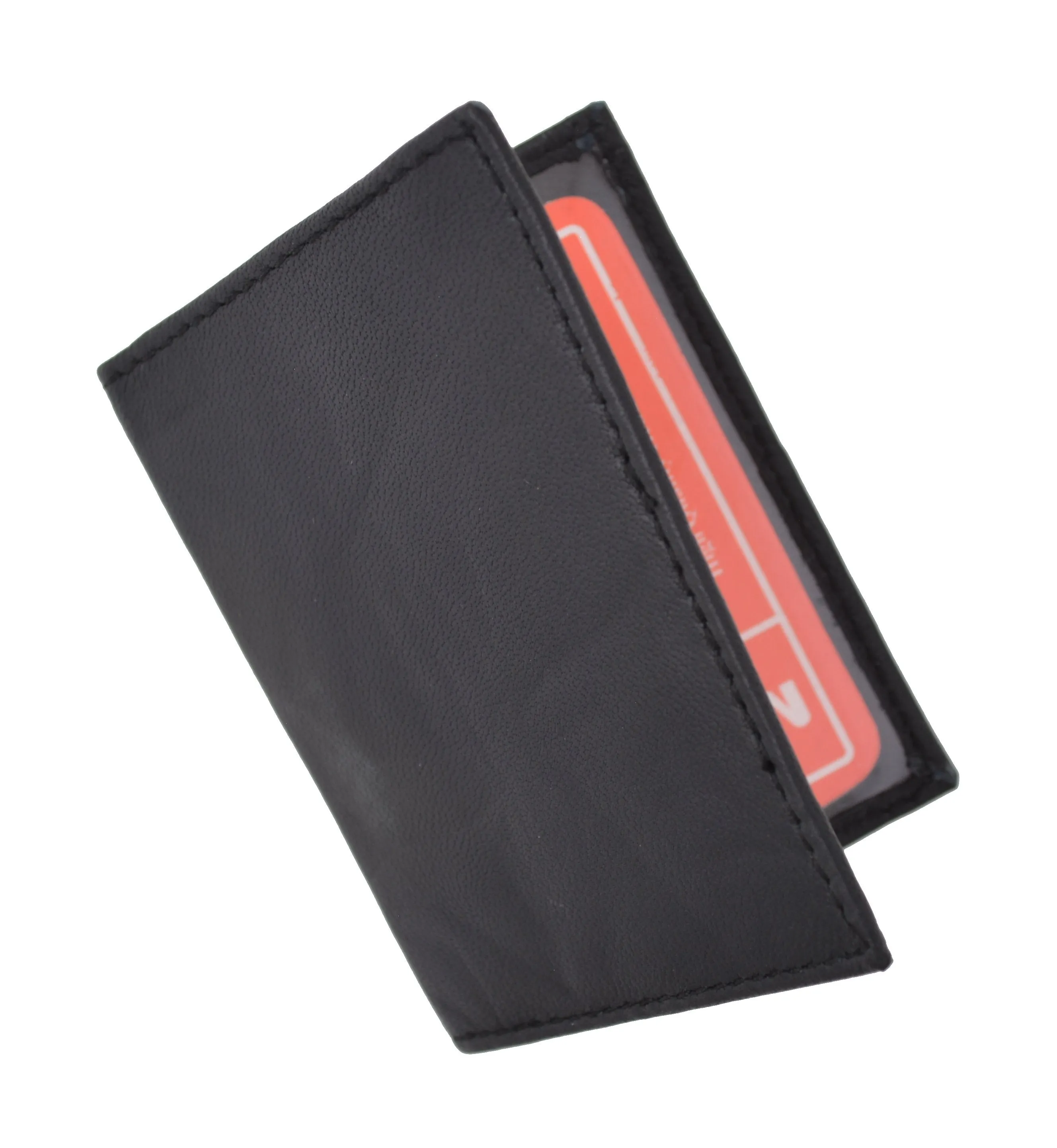 RFID Blocking Slim Thin Premium Soft Leather Credit Card ID Mini Wallet Holder Bifold Driver's License Safe RFIDP1515