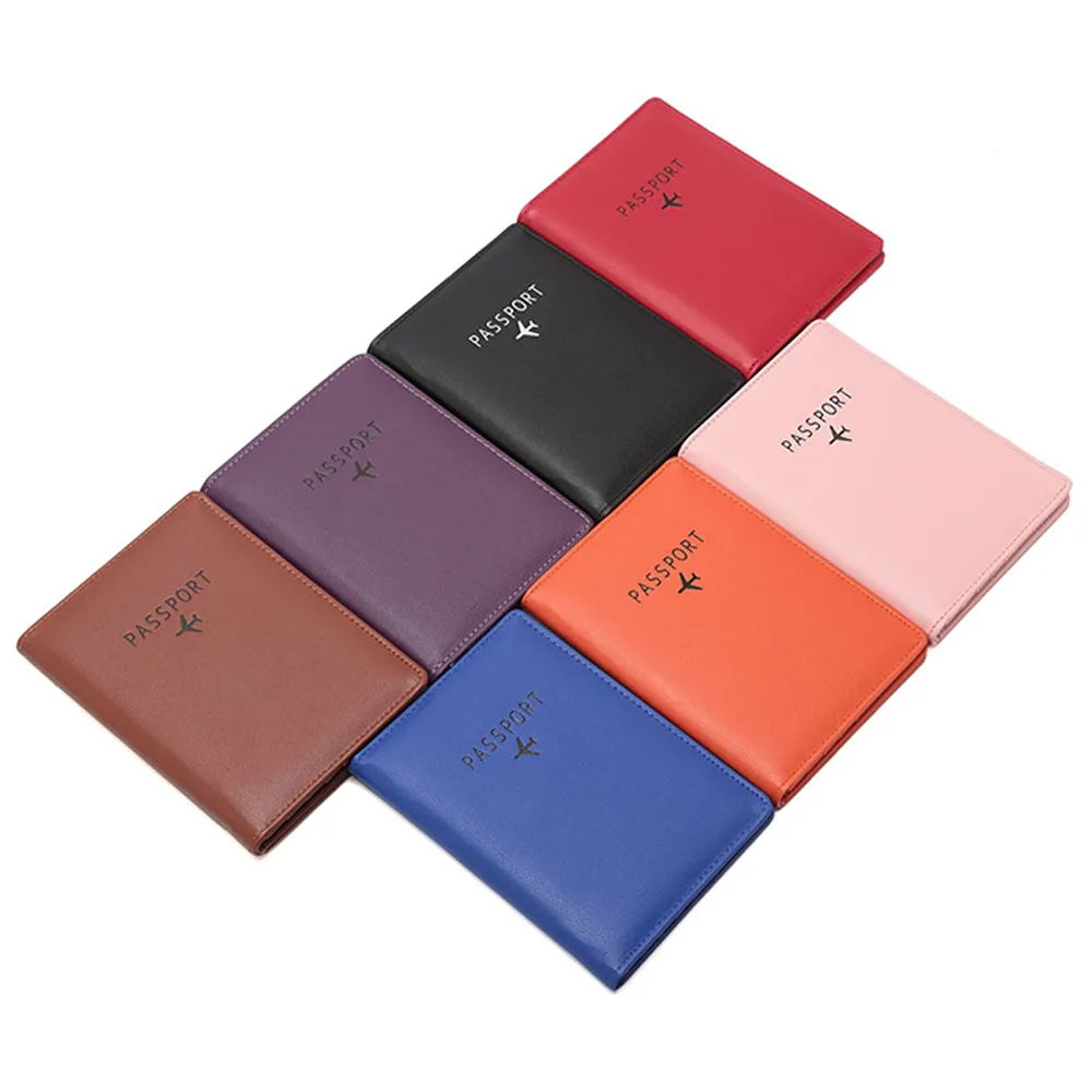 RFID PU Leather Passport Holder