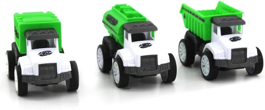 Sanitation Truck Toy Vehicles Set of 1 Truck   2 Water Tanker Car Model Playset For Boys