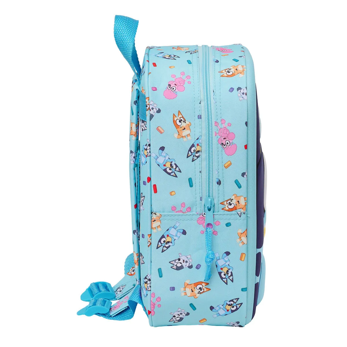 School Bag Bluey Sky blue 22 x 27 x 10 cm 3D