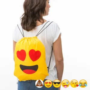 School Bag emojis drawstring