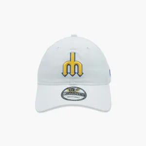 Seattle Mariners Trident White Adjustable Hat