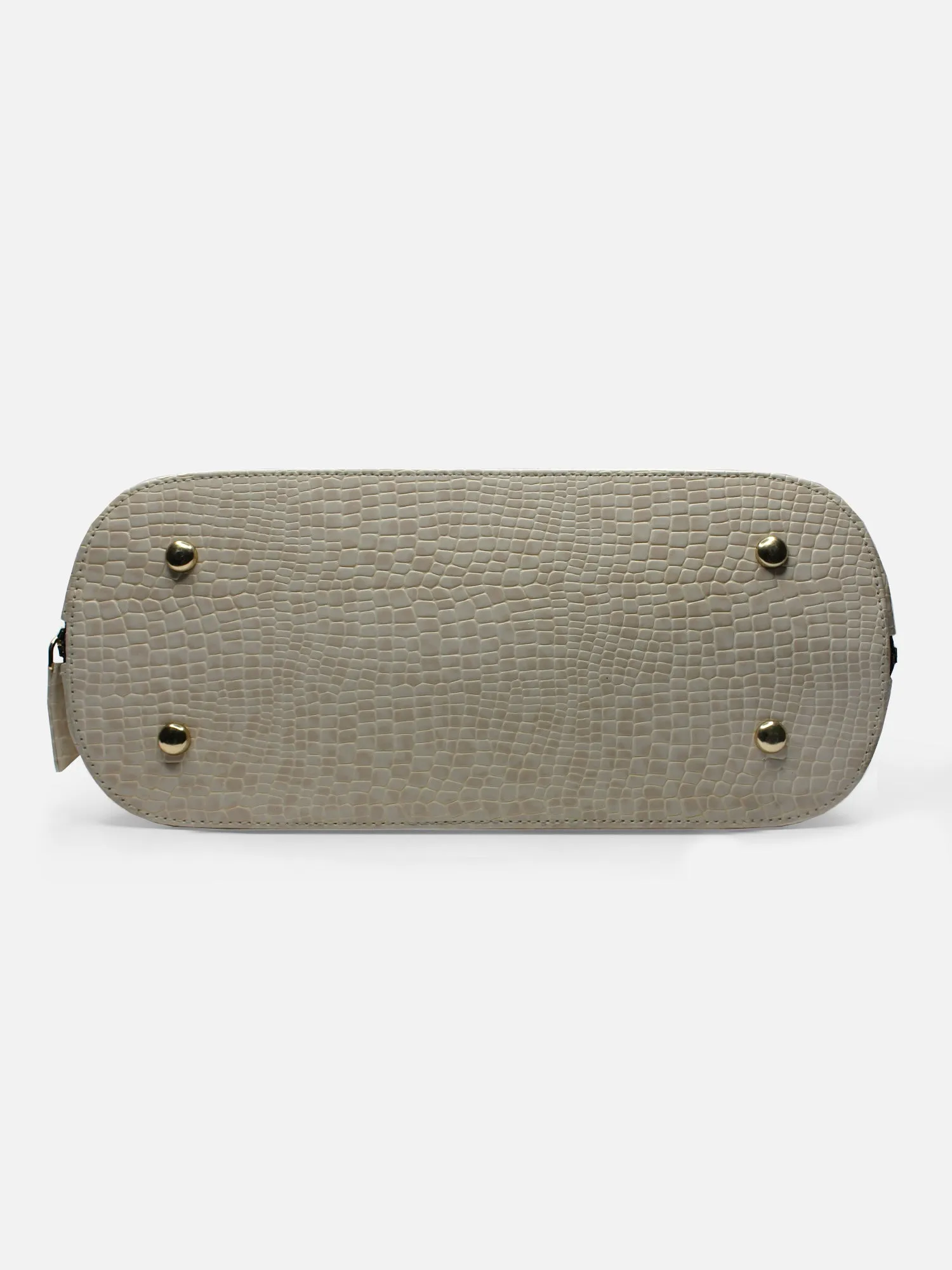 Senora Beige Faux Leather Women Handbag | Modern Myth