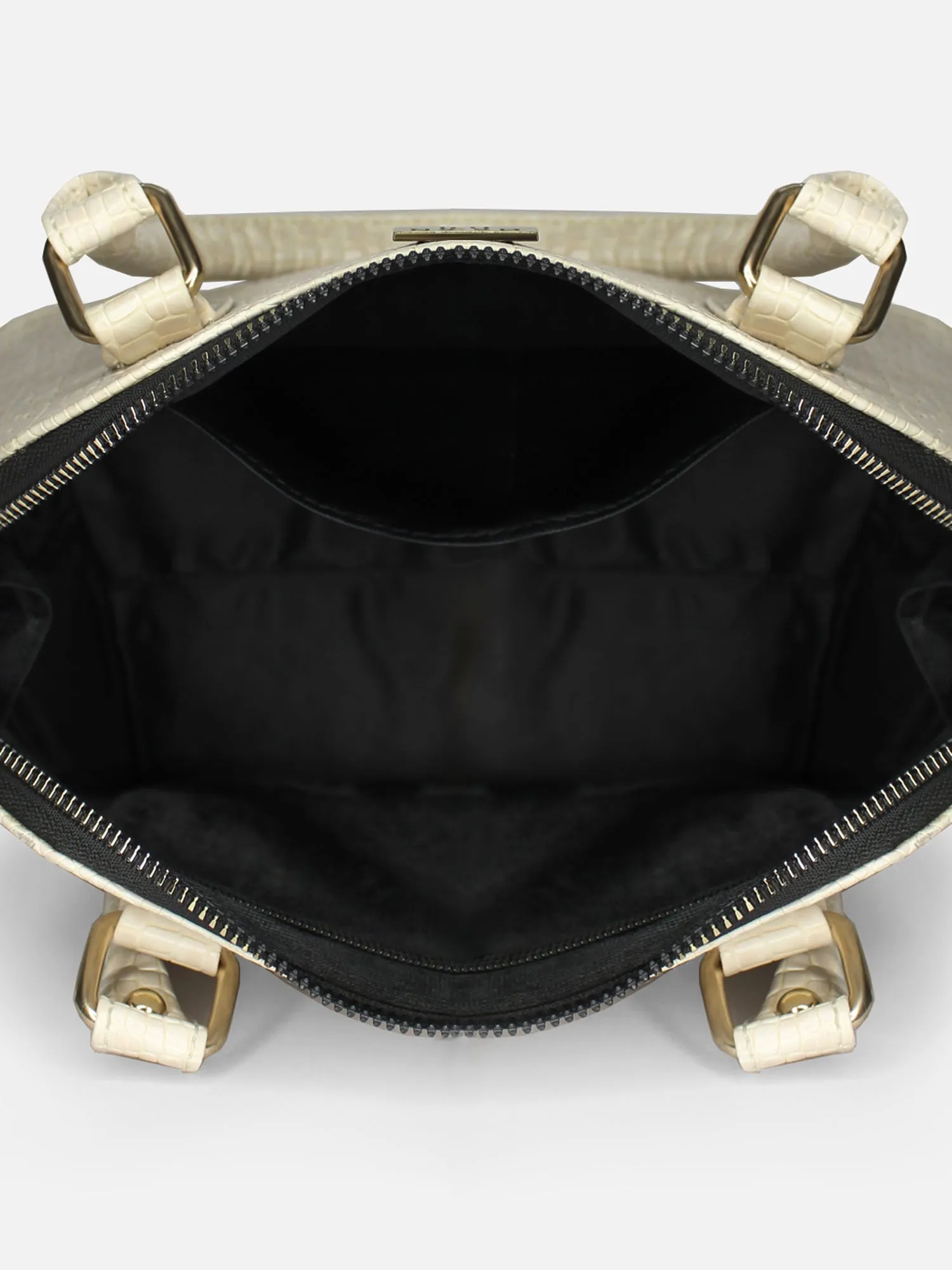 Senora Beige Faux Leather Women Handbag | Modern Myth