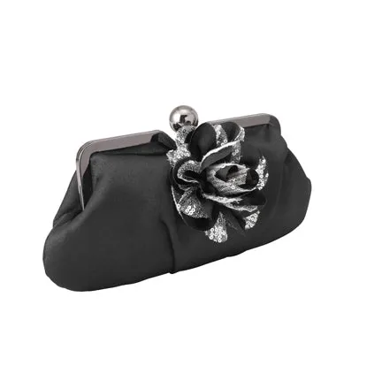 Serenade Evening Bag / Black Flower
