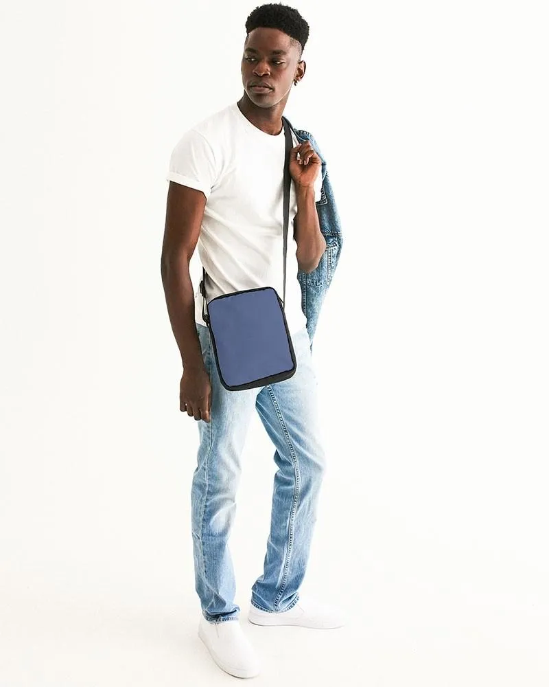 Shaded Pastel Blue Messenger Pouch | C60M45Y0K30