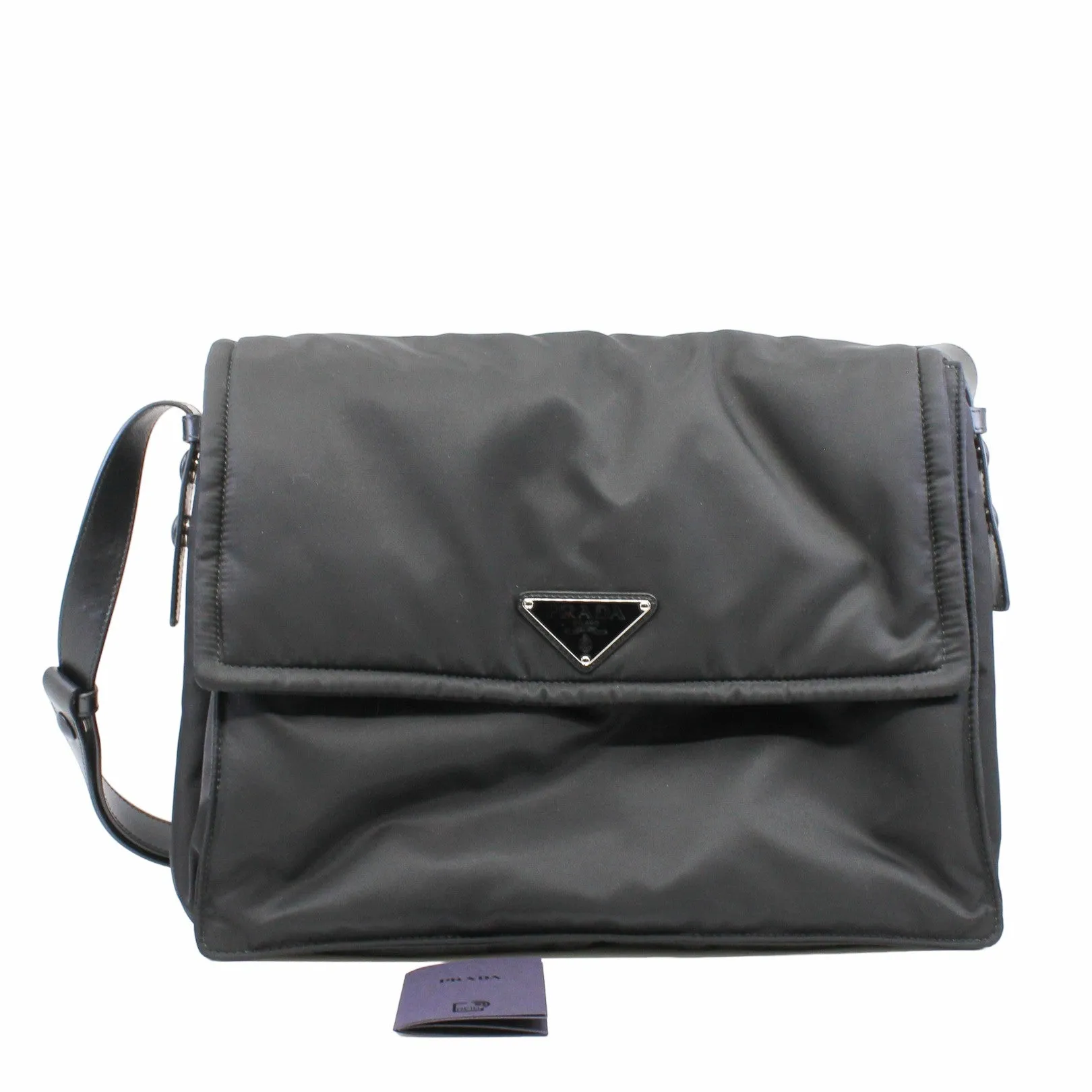 side bag fabric black